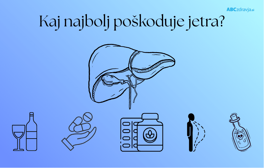 kaj najbolj poškoduje jetra
